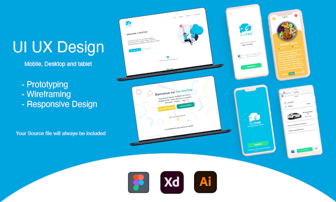 Do ui ux design for web and mobile by Youceframoul | Fiverr