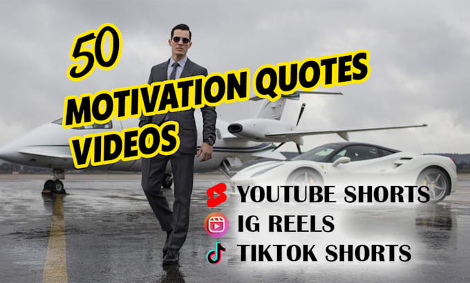 Create 50 motivation quote youtube shorts by Siney_designs | Fiverr