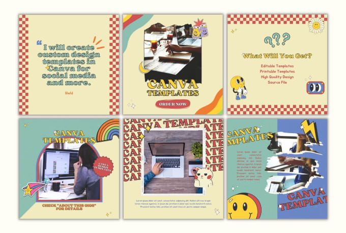 Create custom design templates in canva for social media and more by