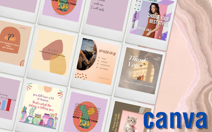 Design canva instagram templates for your brand by Vxnamper | Fiverr