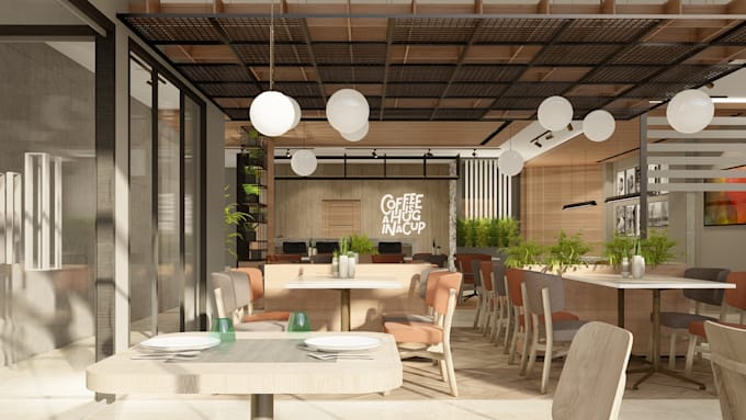 create modern and stunning restaurant interior design
