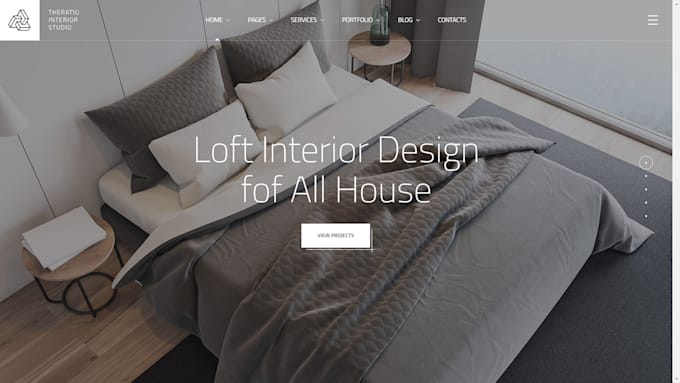Create professional architect interior designer website by ...