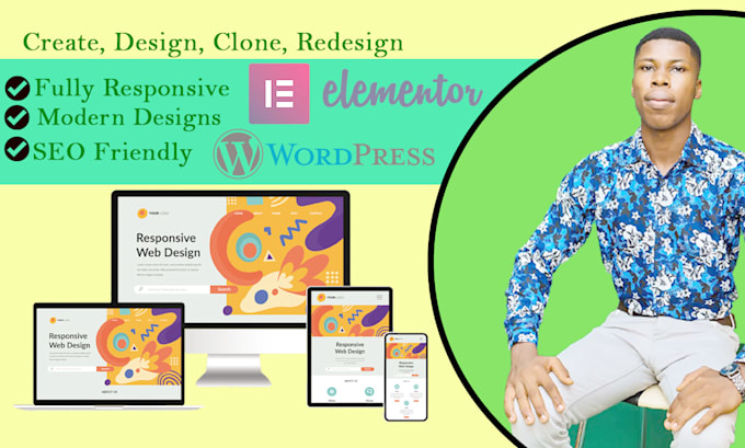 Create and design a modern professional wordpress website by Developer ...