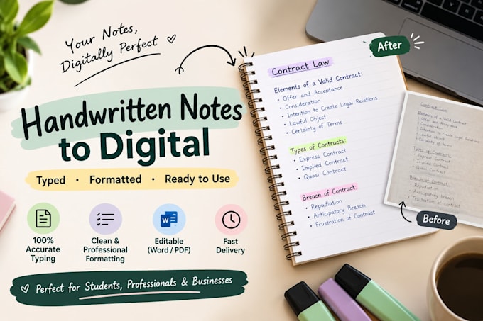 type assignments and notes