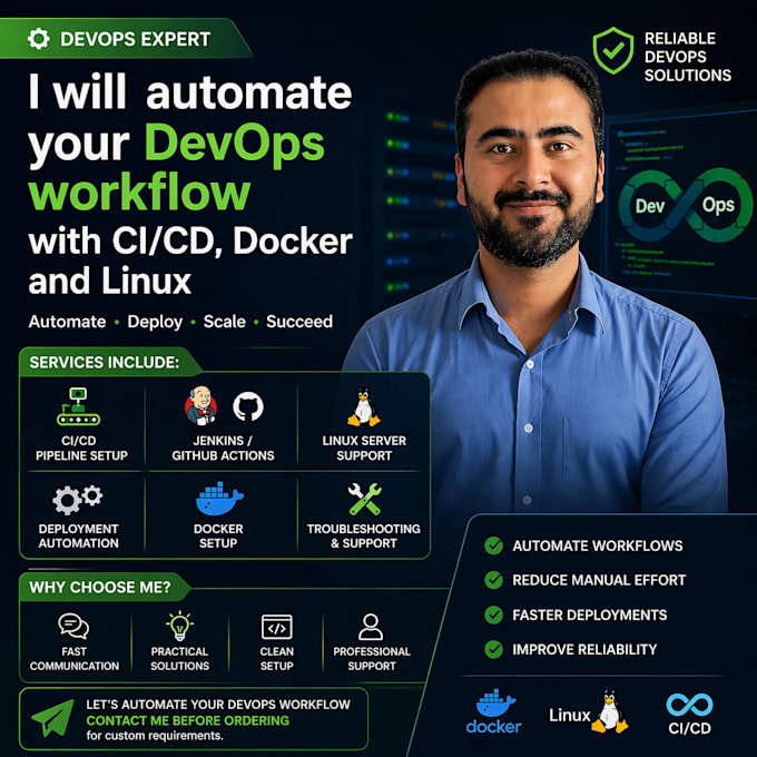 automate your devops workflow with ci cd, docker and linux
