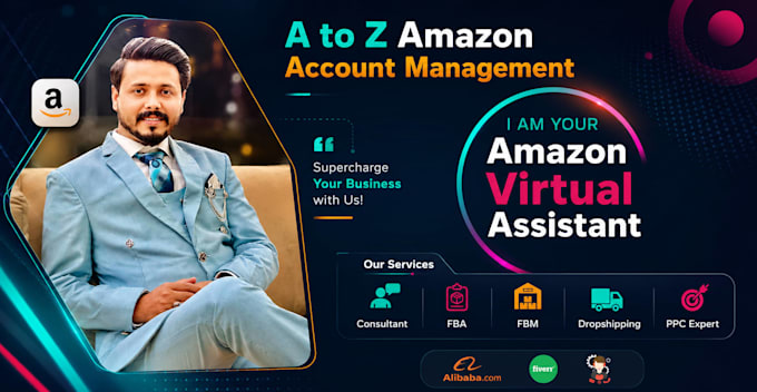 be your expert virtual assistant amazon for  a to z account management