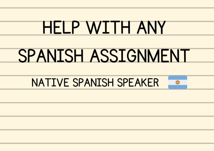 how to say assignment in spanish