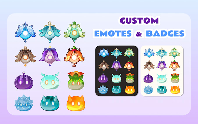 create custom badges for twitch and youtube