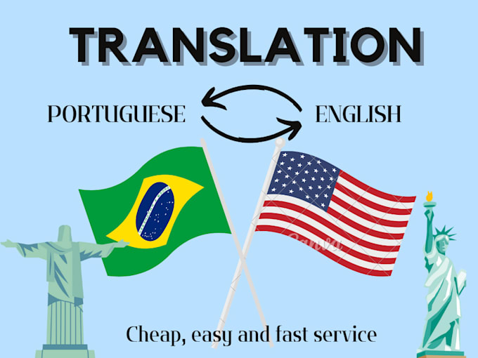 Translate english into portuguese and vice versa by Manuela_reis Fiverr