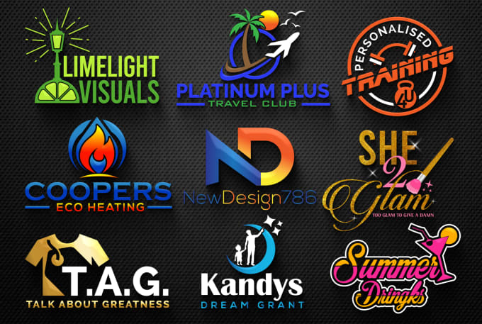 Design a highly trendy logo creation for your business with free 3d ...