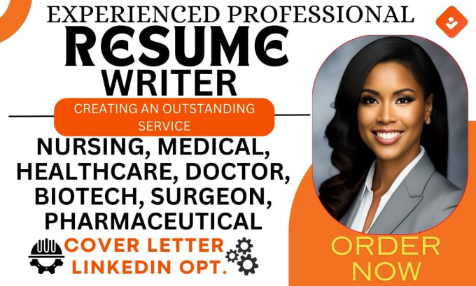 Write standard medical resume, healthcare,doctor, engineering and ...