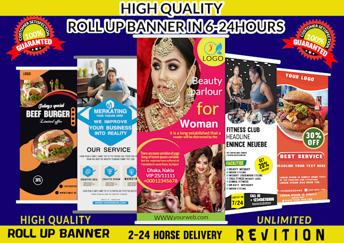 do attractive rollup banners, pop up in 24 hours