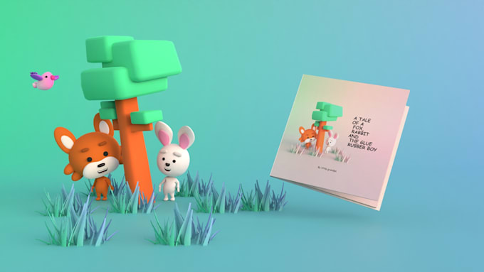 create 3d animated book trailer