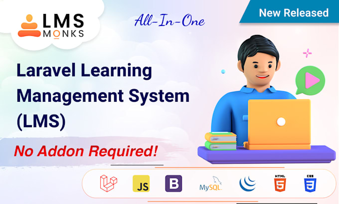 provide lms monks error free PHP laravel script, elearning website