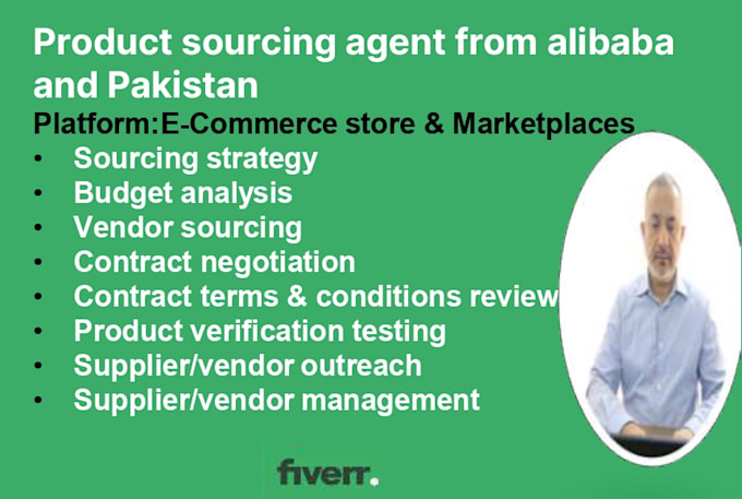 be your product sourcing agent from alibaba  and  pakistan