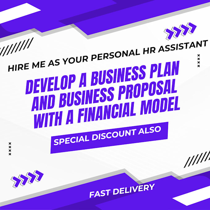 develop a business plan and business proposal with a financial model