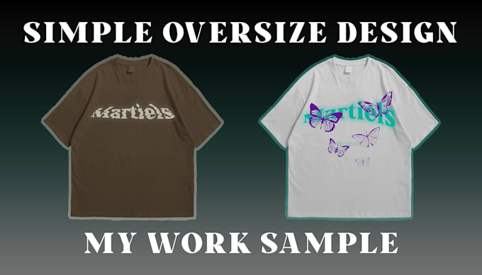 design modern streetwear oversized tshirt and graphic tees