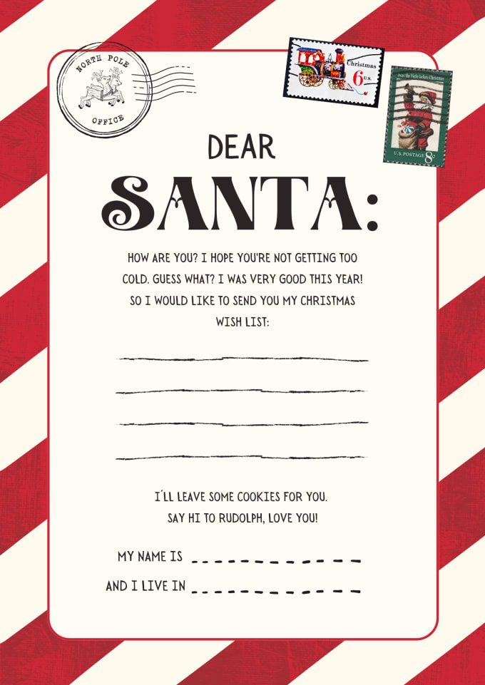 Santa letter template daily by Merkelina | Fiverr