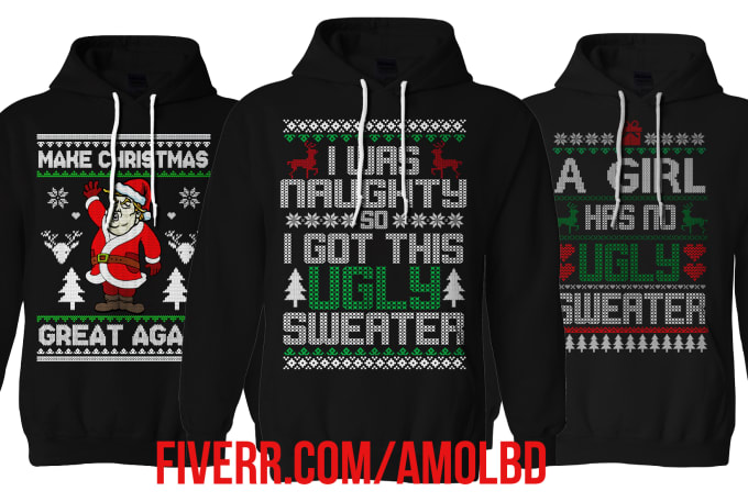ugly christmas sweater design