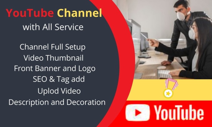 Create a youtube channel with an attractive logo and banner by ...