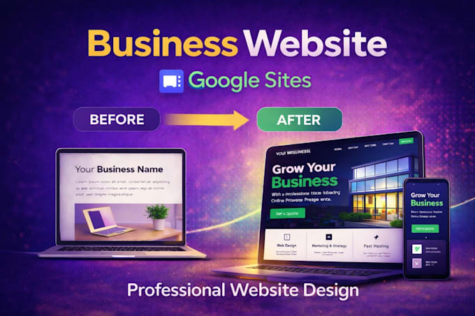 create a professional google sites website