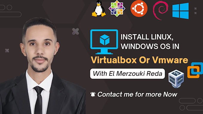 install linux, windows os in virtualbox or vmware