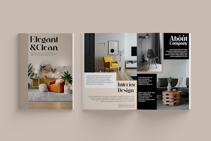create professional brochure, booklet, catalog design