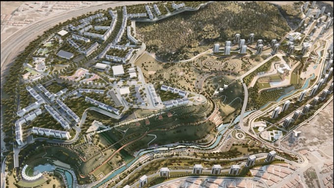 do render 2d 3d master plan, site plan, landscape animation
