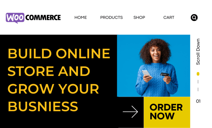 build woocommerce, ecommerce website or wordpress website redesign
