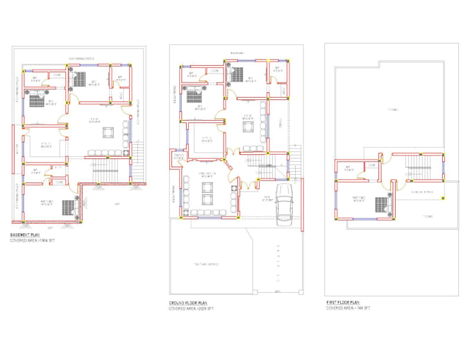 Draw all your architectural drawings and 2d floor plans in autocad by ...