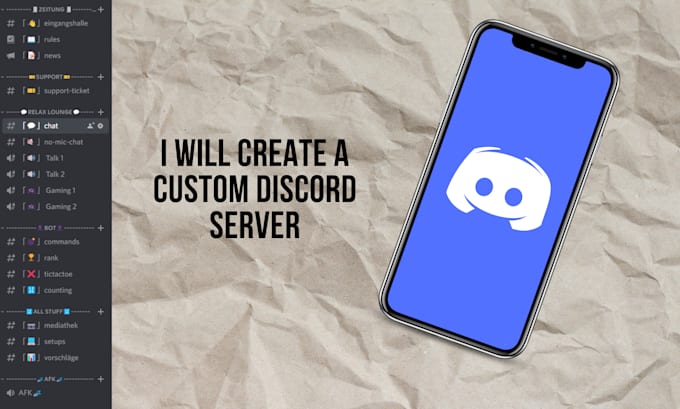 Make a custom discord server by Einkrims | Fiverr