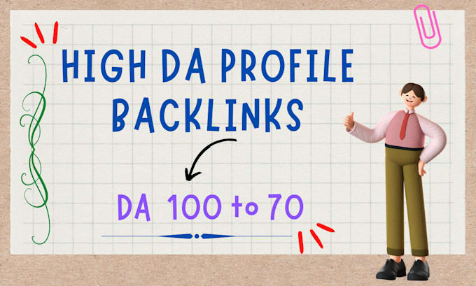 create 155 manual high da profile backlinks