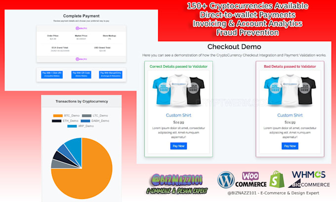 setup bitcoin or other crypto payment gateways for shopify store