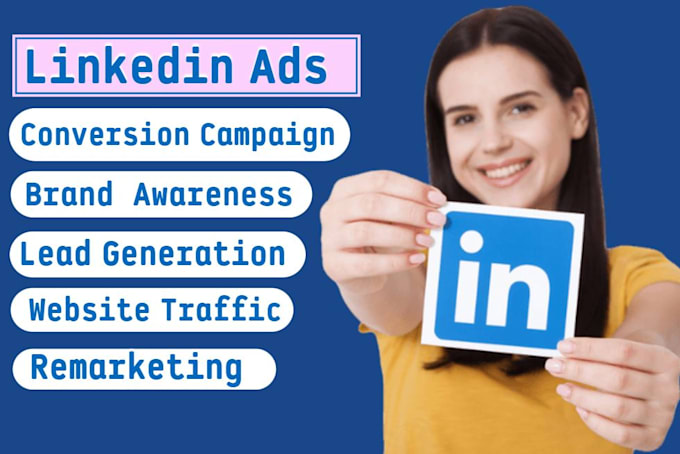 Create linkedin marketing promotion run promote ads by Rudaynaalirr