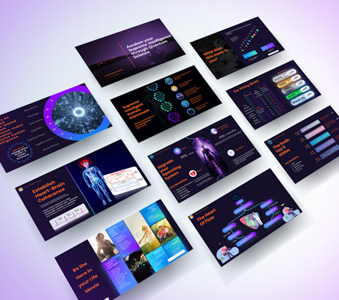 create engaging business, investor pitch deck presentations that drive results