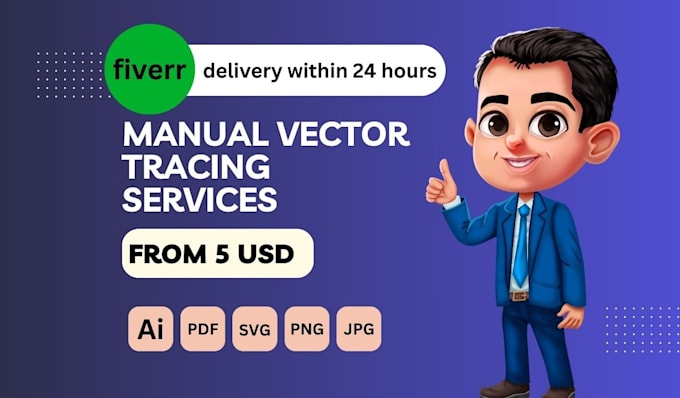 do manual vector tracing in adobe illustrator