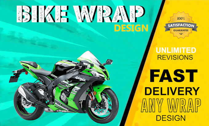 do design motorcycle street bike wrap design or sticker motorcycle