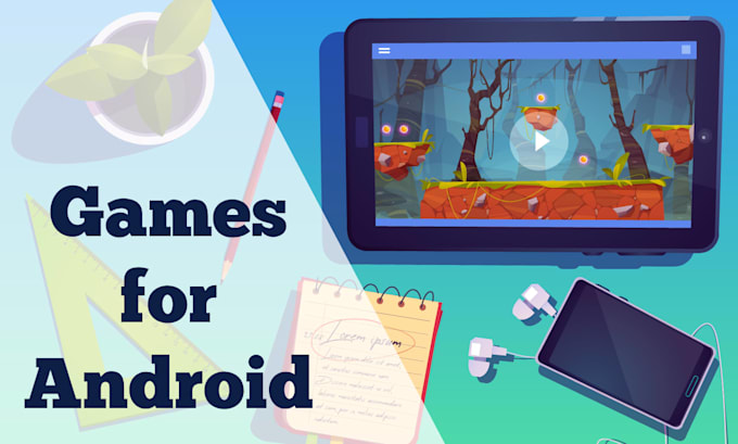 develop android game app using the unity engine