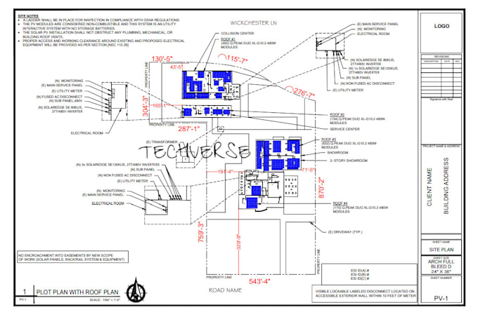 provide commercial pv solar permit