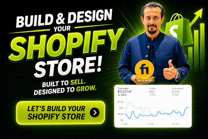 build your shopify store design, or redesign shopify website