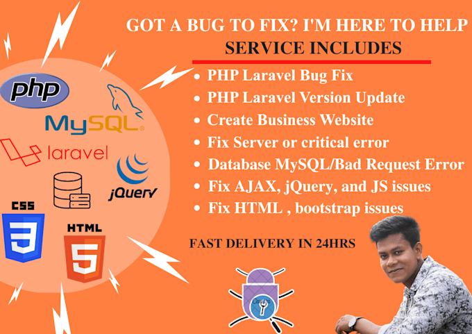 be software developer php developer laravel bug fix as php laravel developer