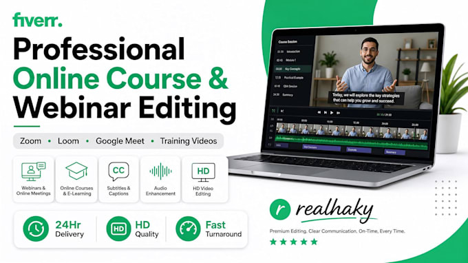 edit your online courses, loom, zoom, webinar videos