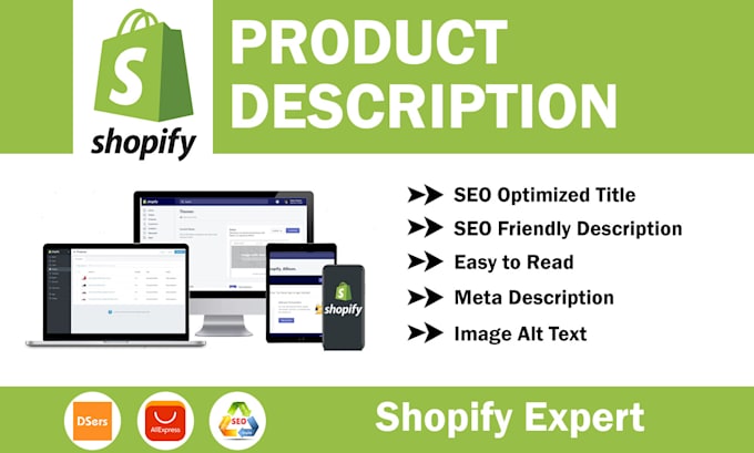 do write shopify SEO product description