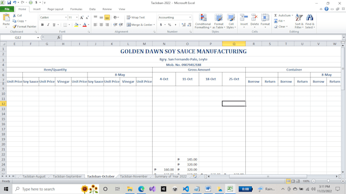 Do excel typing work and data visualizations in excel by Otep_anbu | Fiverr