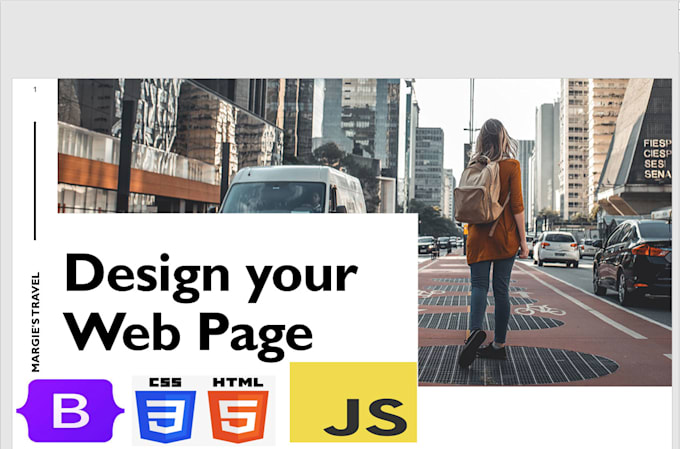 Design your web page using html css javascript and bootstrap by Ralindu ...