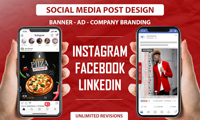 be your social media designer for daily post