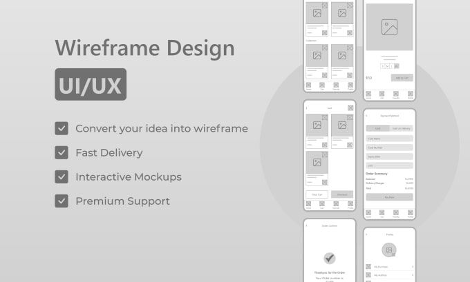 Create low fidelity, high fidelity wireframe ui ux design by Mohsin ...
