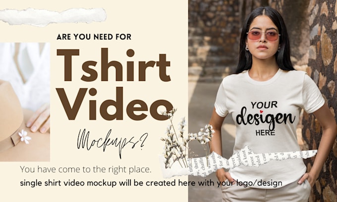 create t shirt video mockups for etsy or any shop