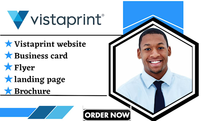 Create a vistaprint website company logo and business cards by