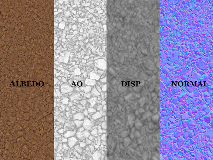provide game ready natural tileable texture pbr material using photogrammetry
